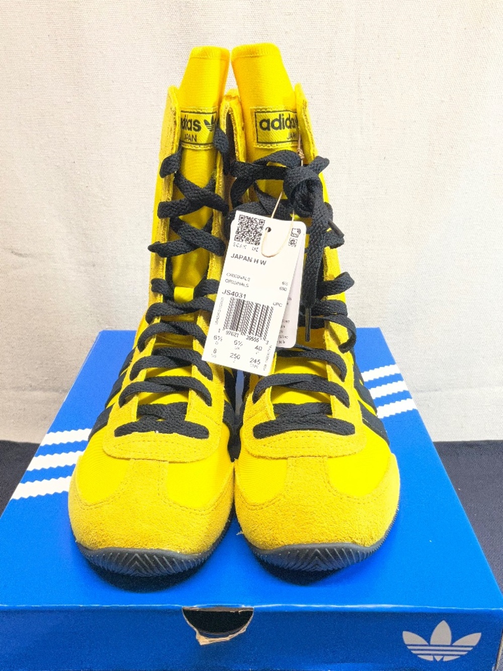 Adidas Originals Japan H Lace Up Women’s Retro Shoes Yellow JS4031 Size 8 NIB